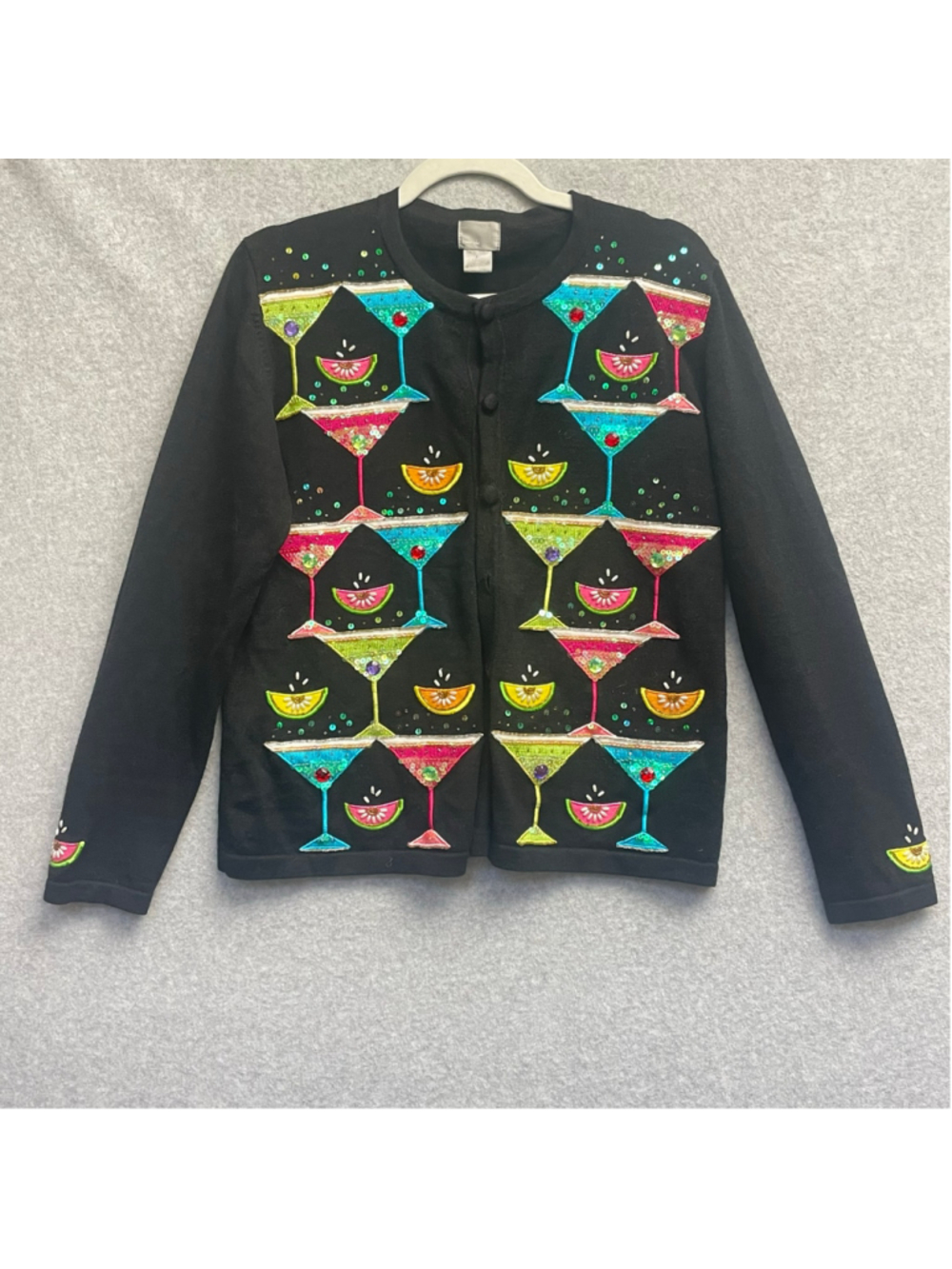 Berek Embellished Cocktail Martini Cardigan | M